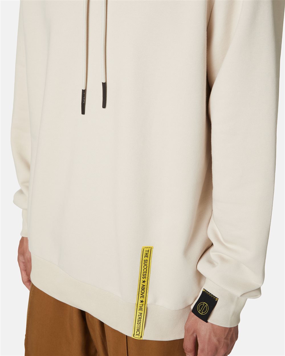Dusty-colored hoodie in sustainable cotton with Iceberg logo - Iceberg - Official Website