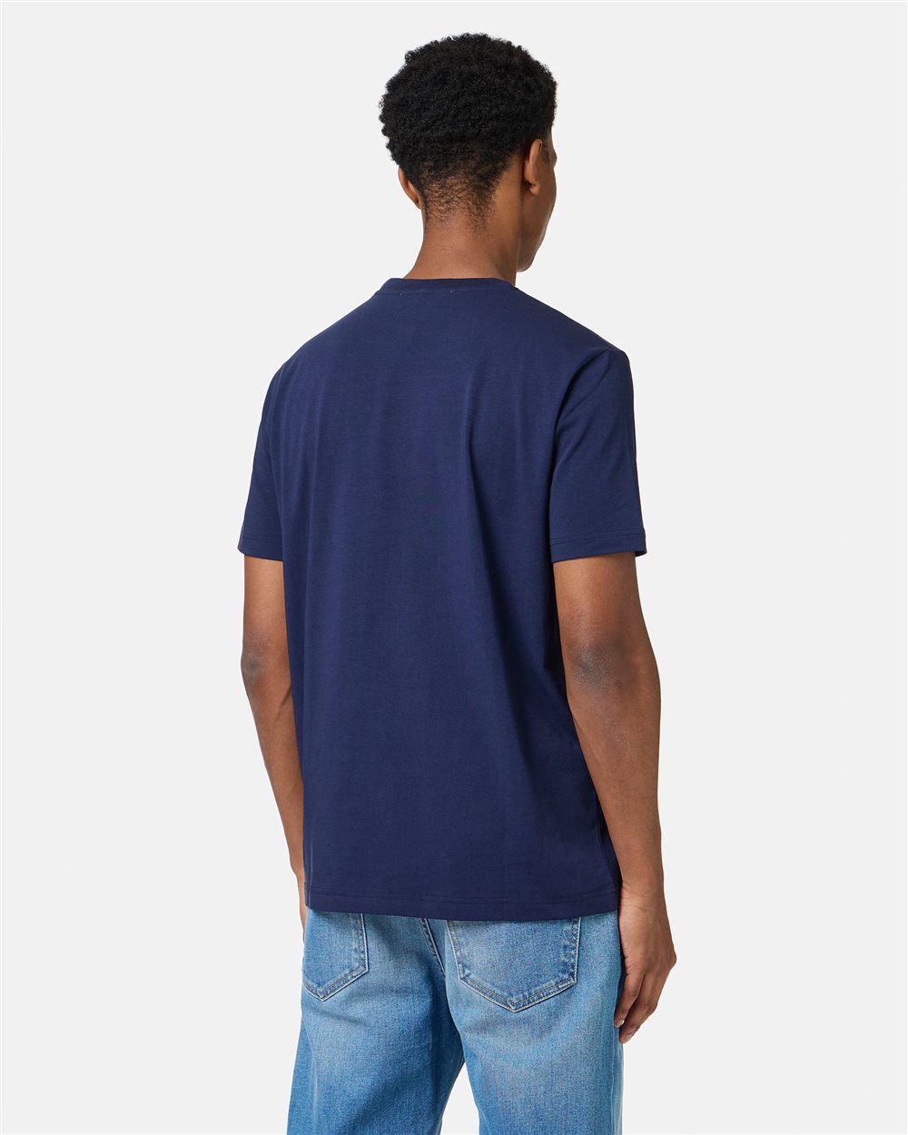 Blue sustainable stretch cotton T-shirt with Spongebob print - Iceberg - Official Website