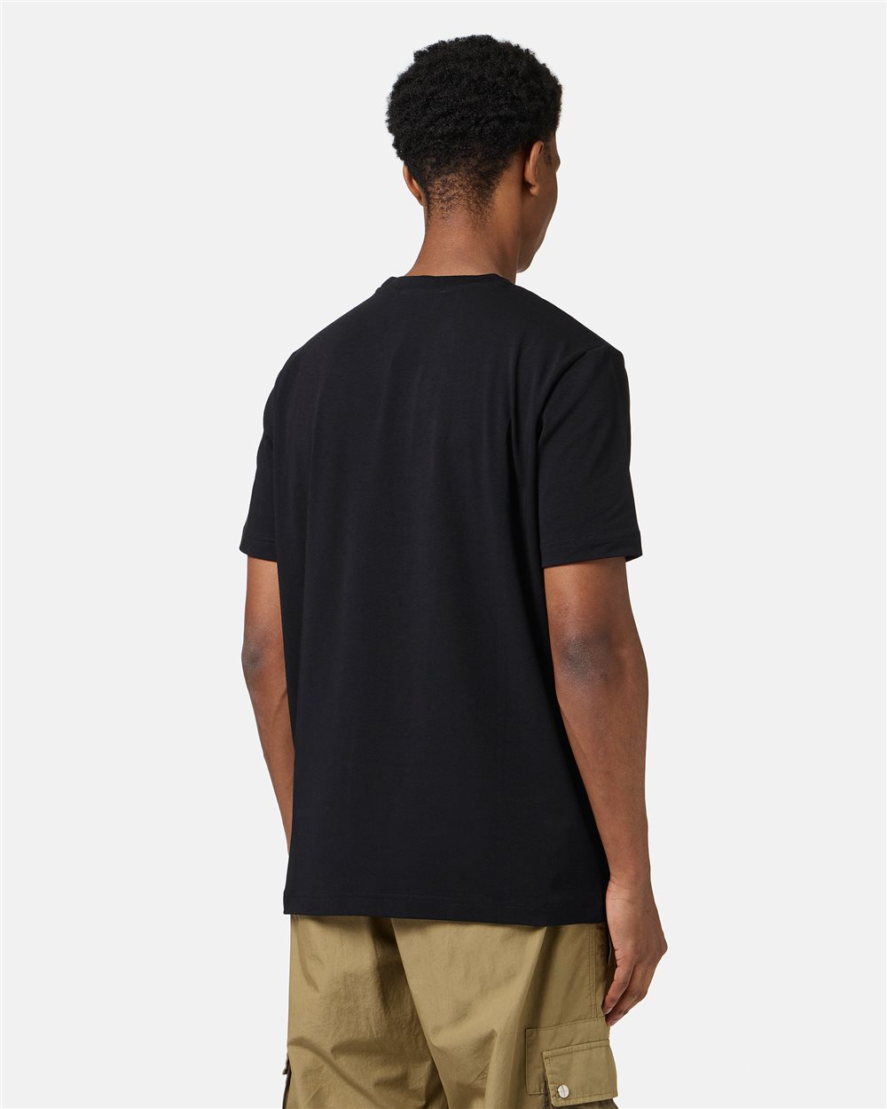 Black sustainable stretch cotton T-shirt with Spongebob print - Iceberg - Official Website