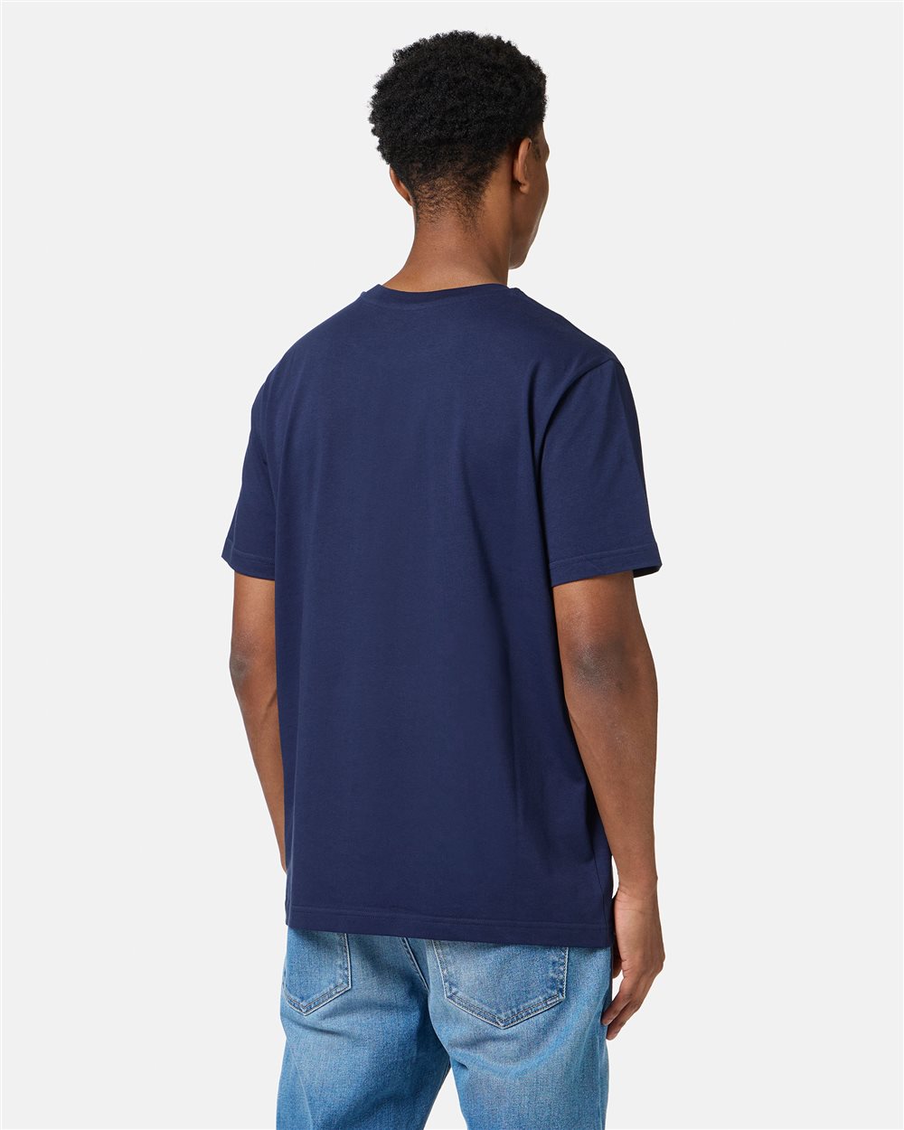Blue slim fit cotton T-shirt with Bear print - Iceberg - Official Website