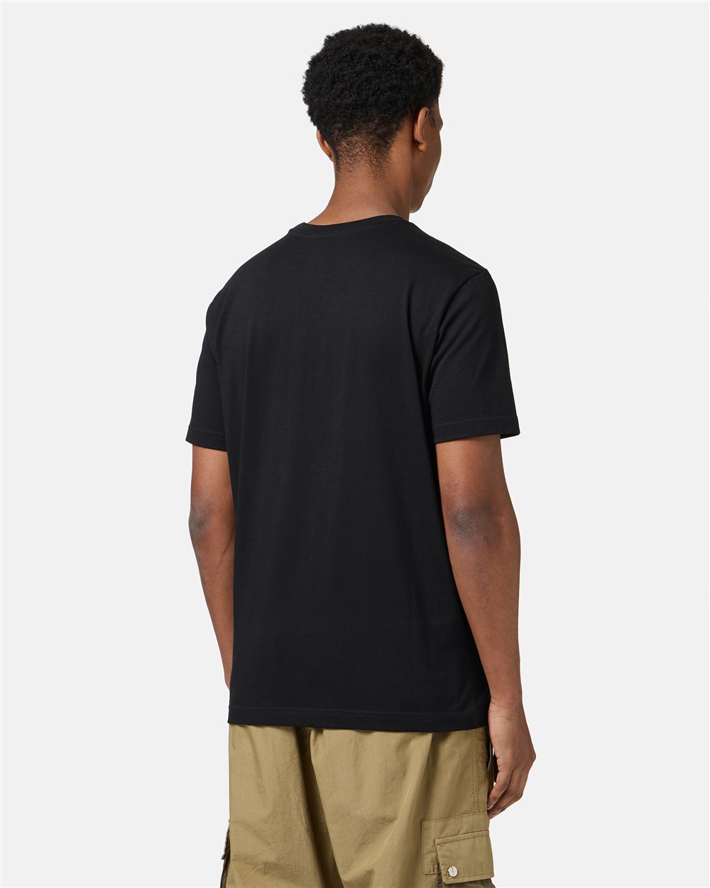 Black slim fit cotton T-shirt with Bear print and Iceberg logo - Iceberg - Official Website
