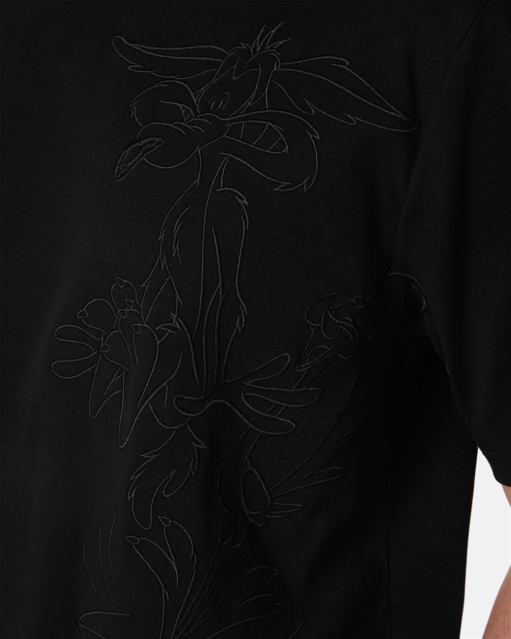 Schwarzes Regular Fit T-Shirt aus nachhaltigem Interlock-Stoff. - Iceberg - Official Website