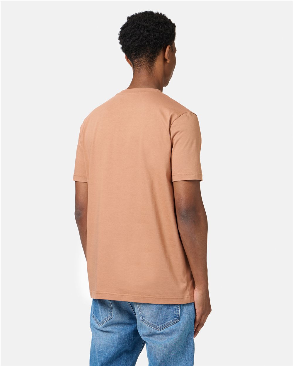Terracotta color cotton jersey T-shirt with Iceberg logo - Iceberg - Official Website