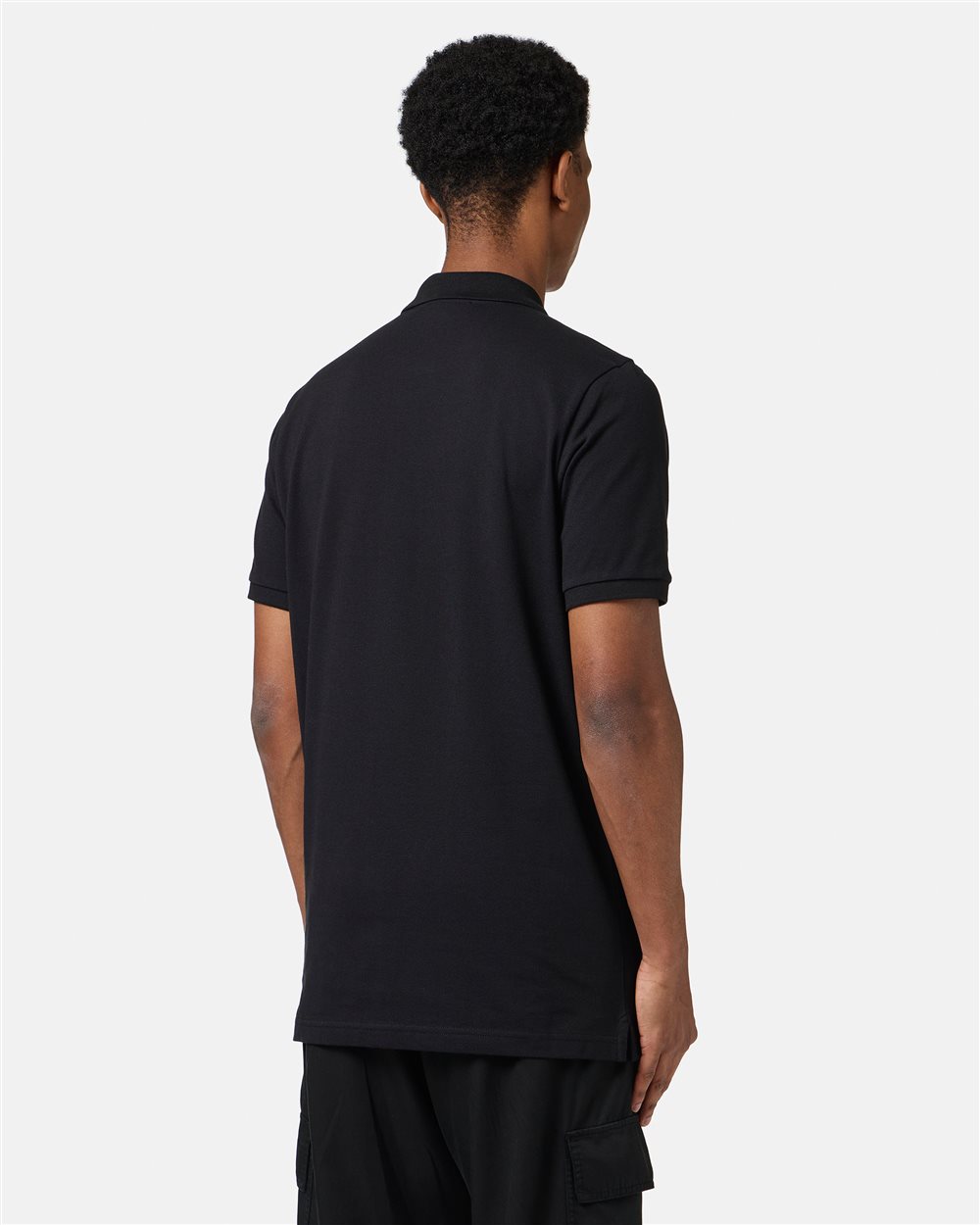 Regular fit black piquet polo - Iceberg - Official Website