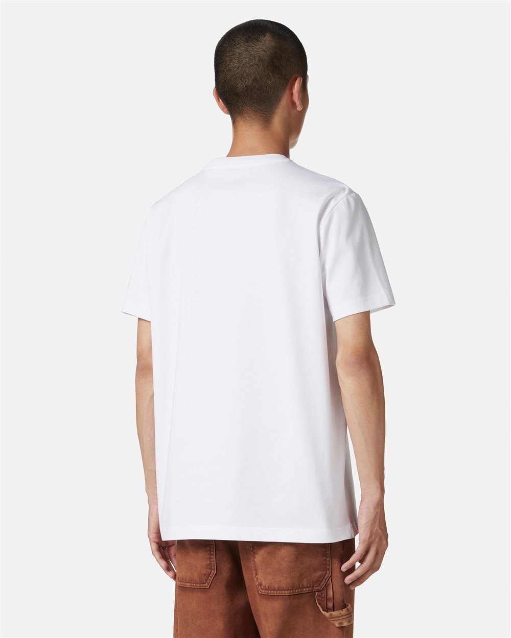 T-shirt bianca classic regular fit in jersey di cotone - Iceberg - Official Website