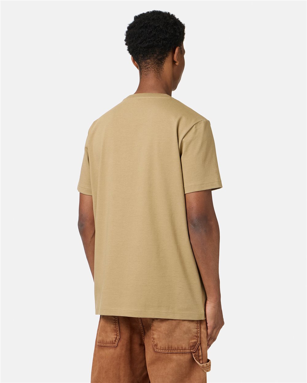 Mud color classic regular fit cotton jersey T-shirt - Iceberg - Official Website