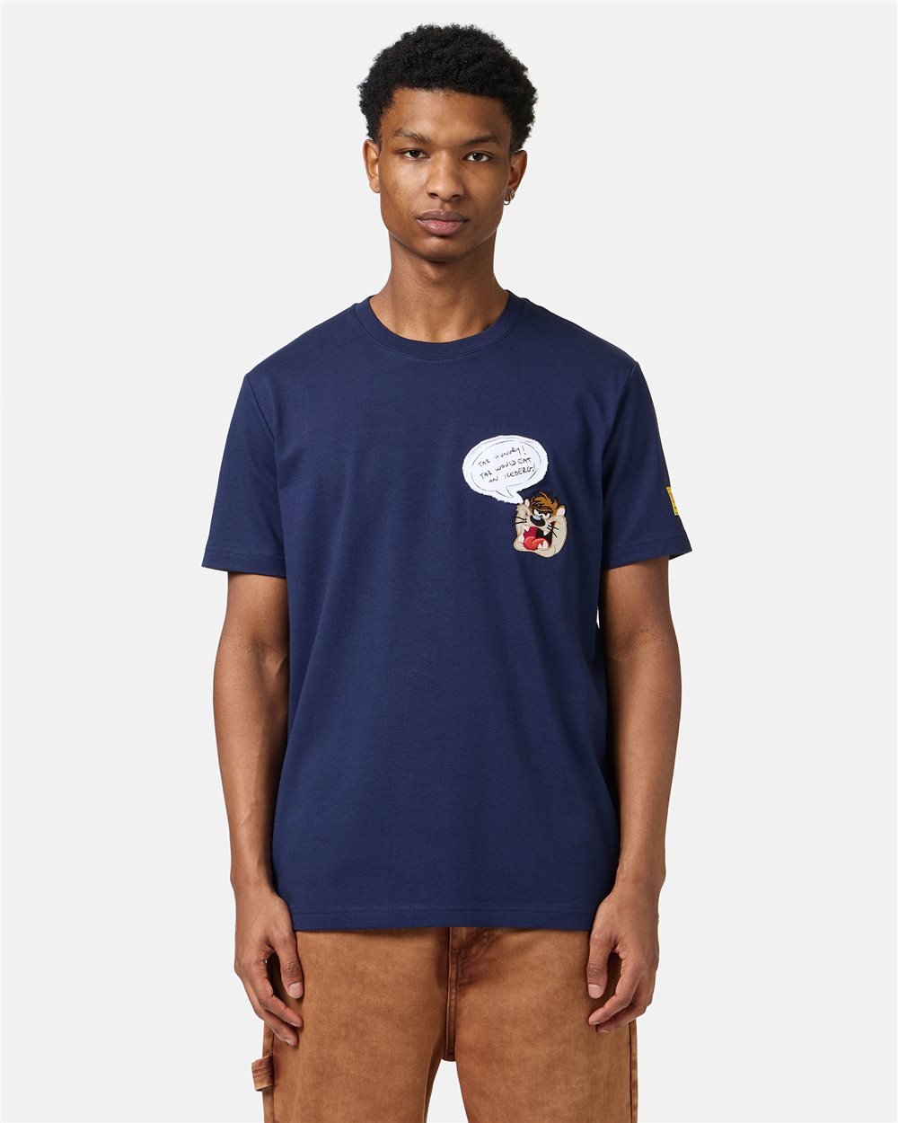 Blue classic regular fit cotton jersey T-shirt - Iceberg - Official Website
