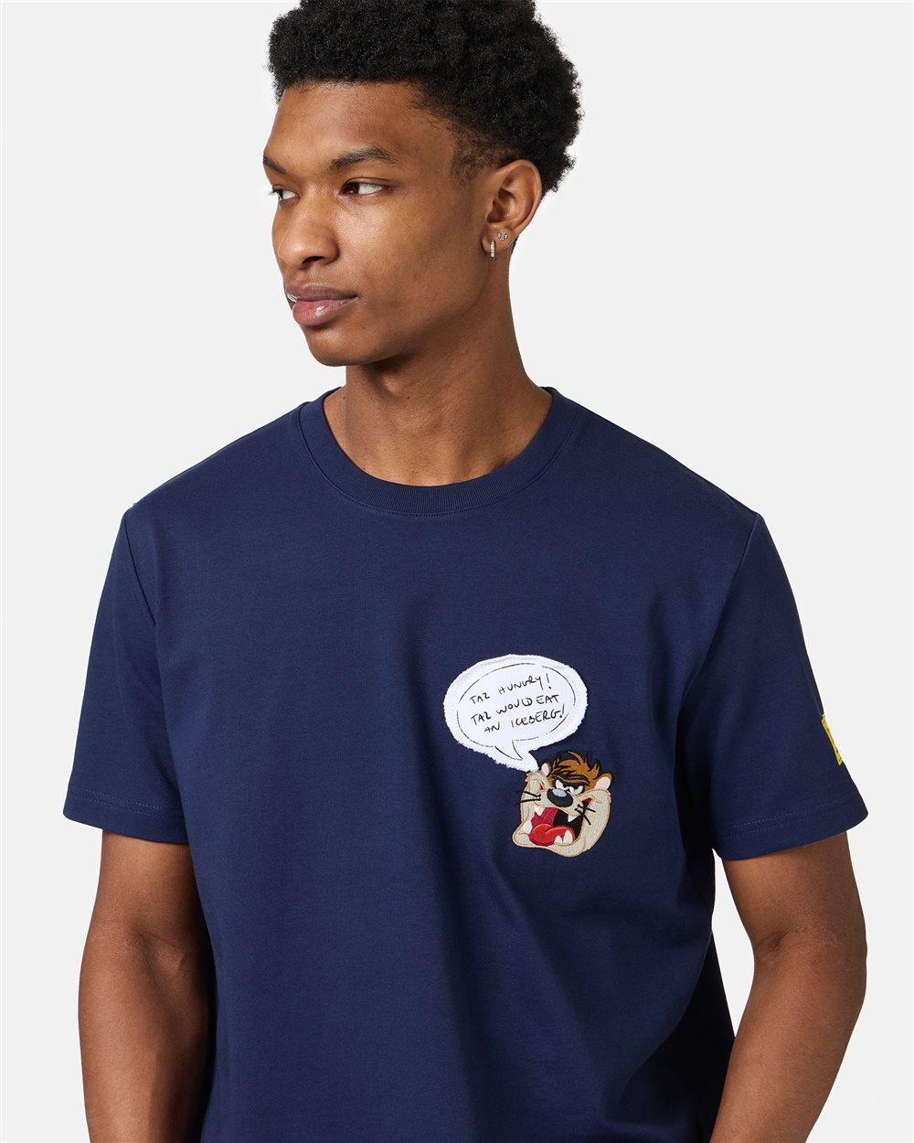 Blue classic regular fit cotton jersey T-shirt - Iceberg - Official Website