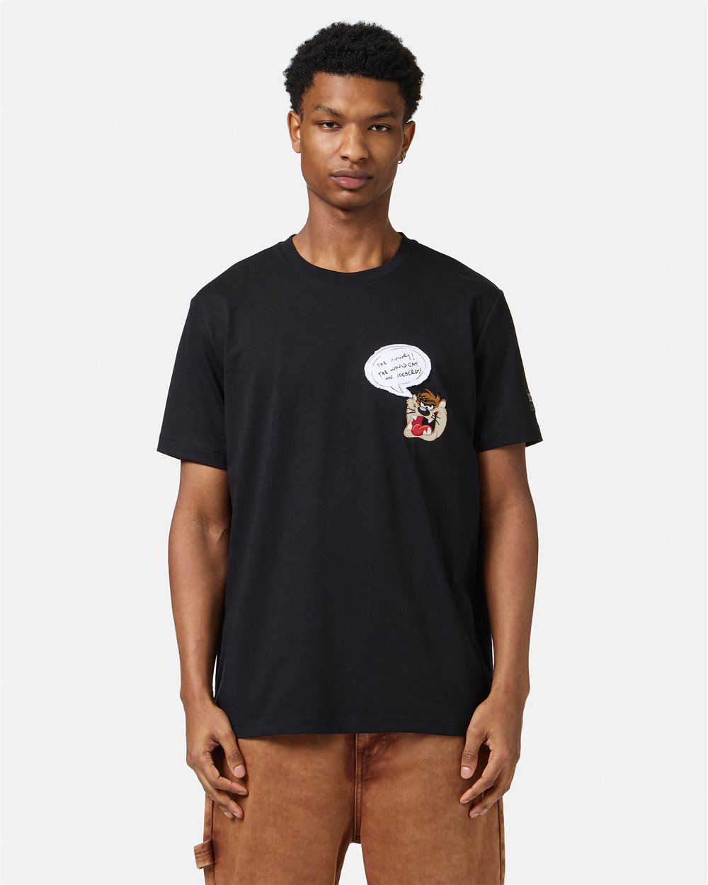 Black classic regular fit cotton jersey T-shirt - Iceberg - Official Website