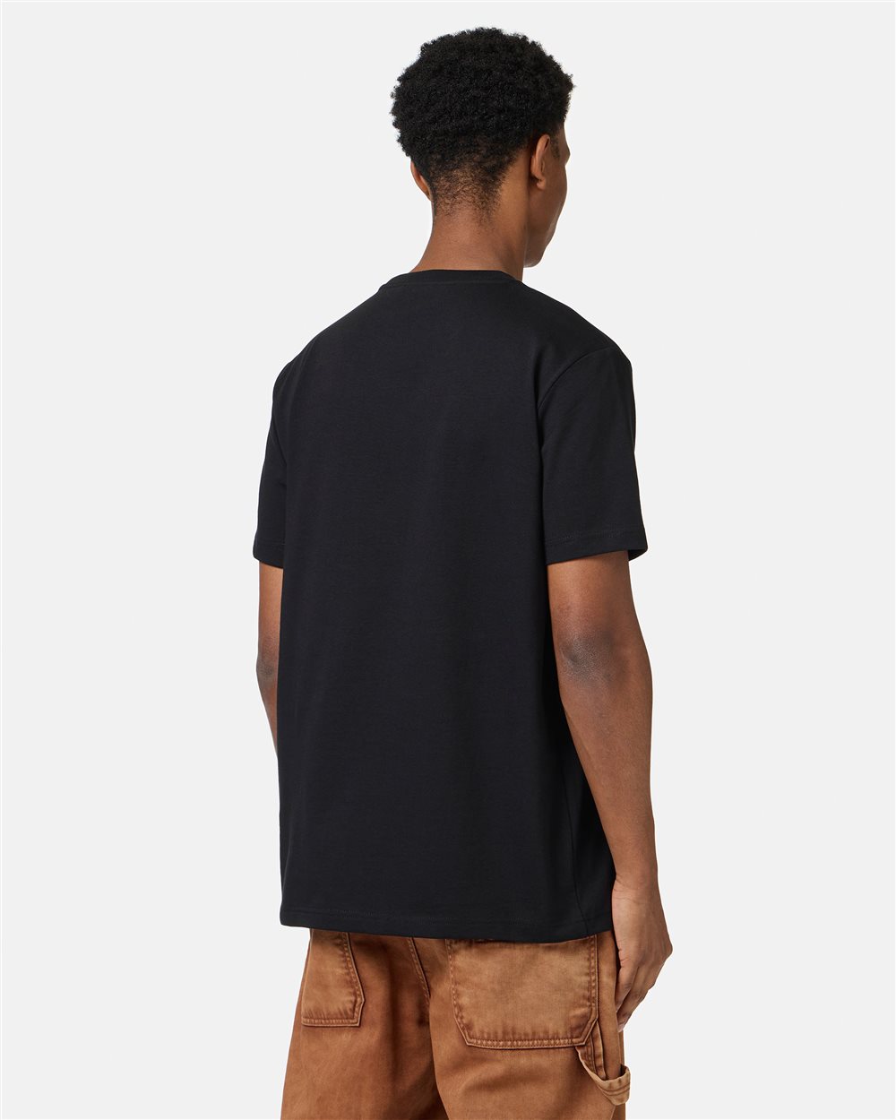 Black classic regular fit cotton jersey T-shirt - Iceberg - Official Website