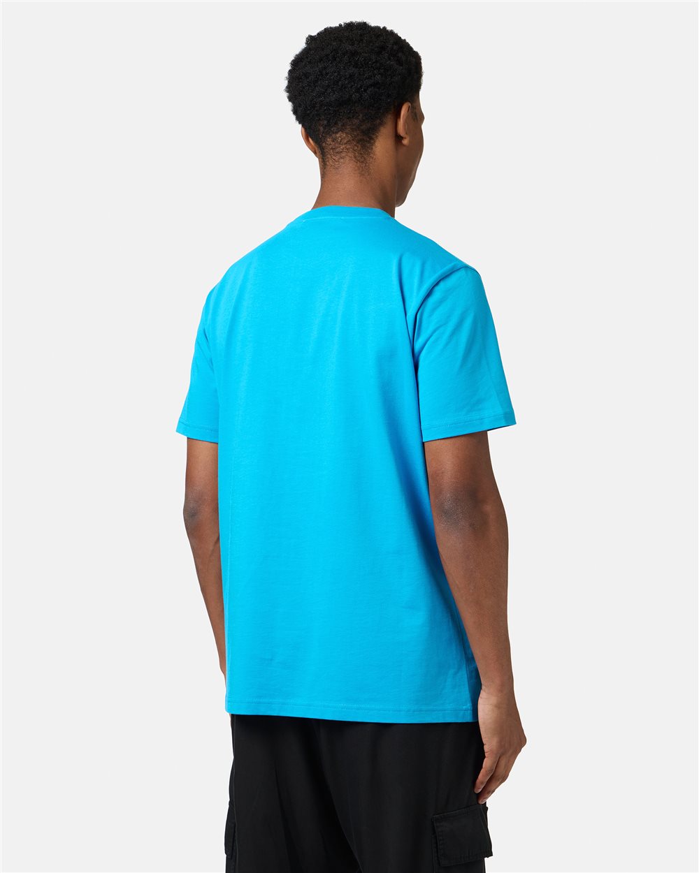 Cobalt-colored classic regular fit jersey T-shirt - Iceberg - Official Website