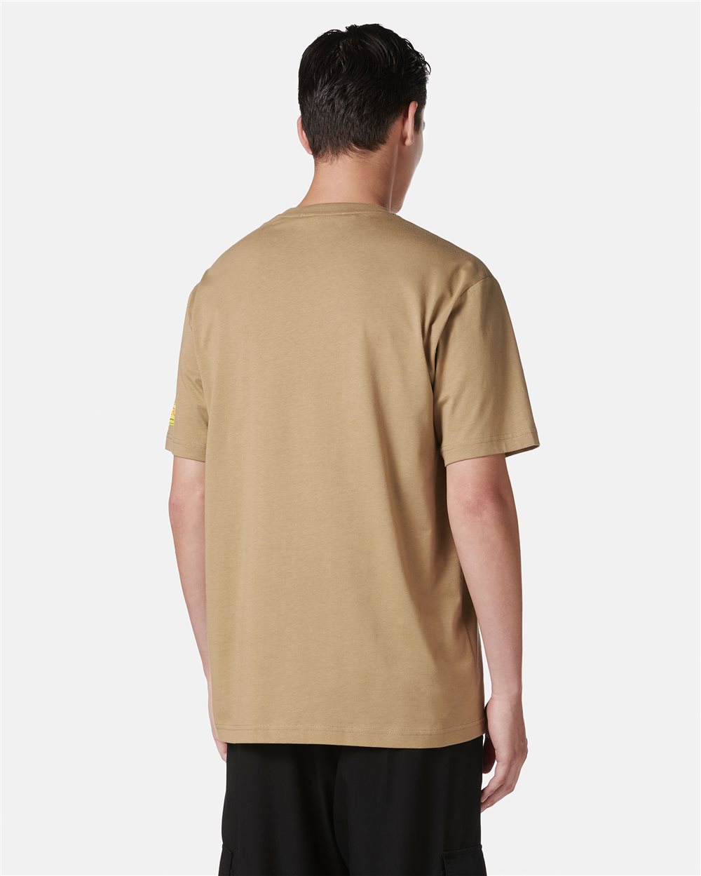 T-shirt color fango regular fit in jersey di cotone con logo Iceberg - Iceberg - Official Website