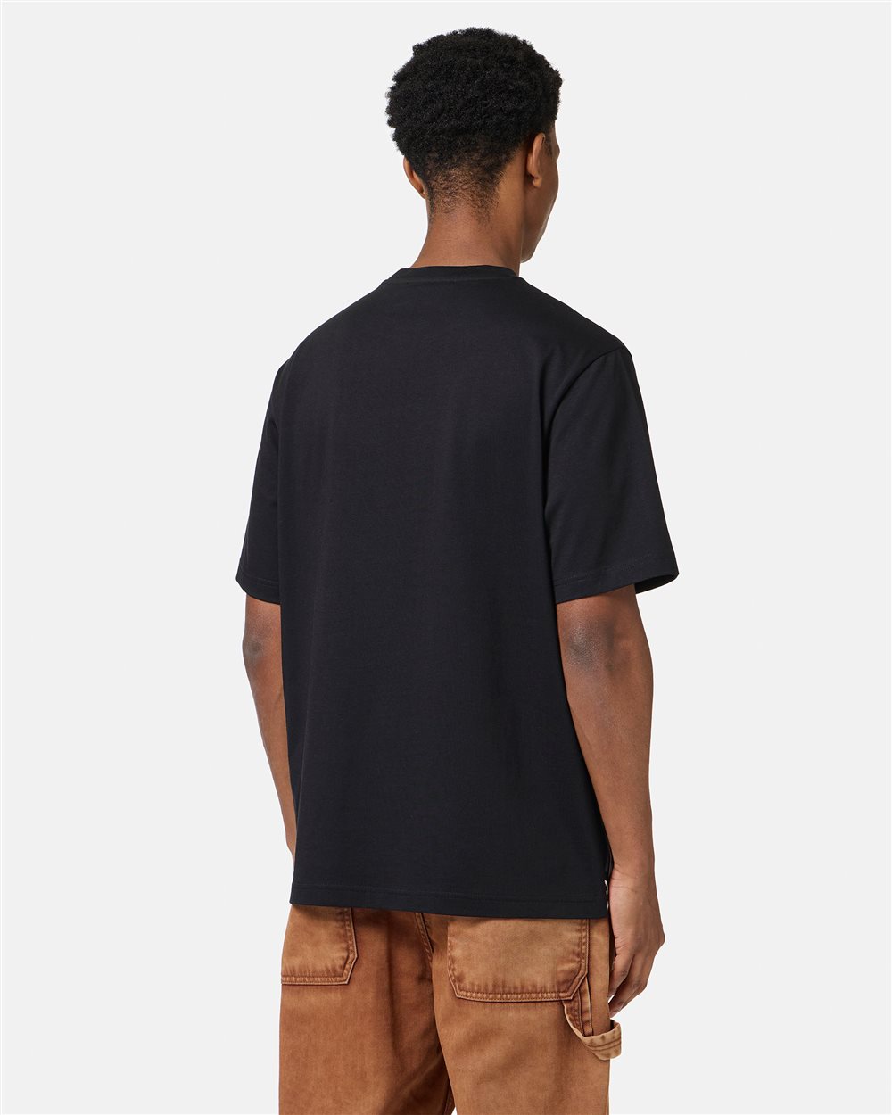 Regular fit black T-shirt with SpongeBob print in jersey - Iceberg - Official Website