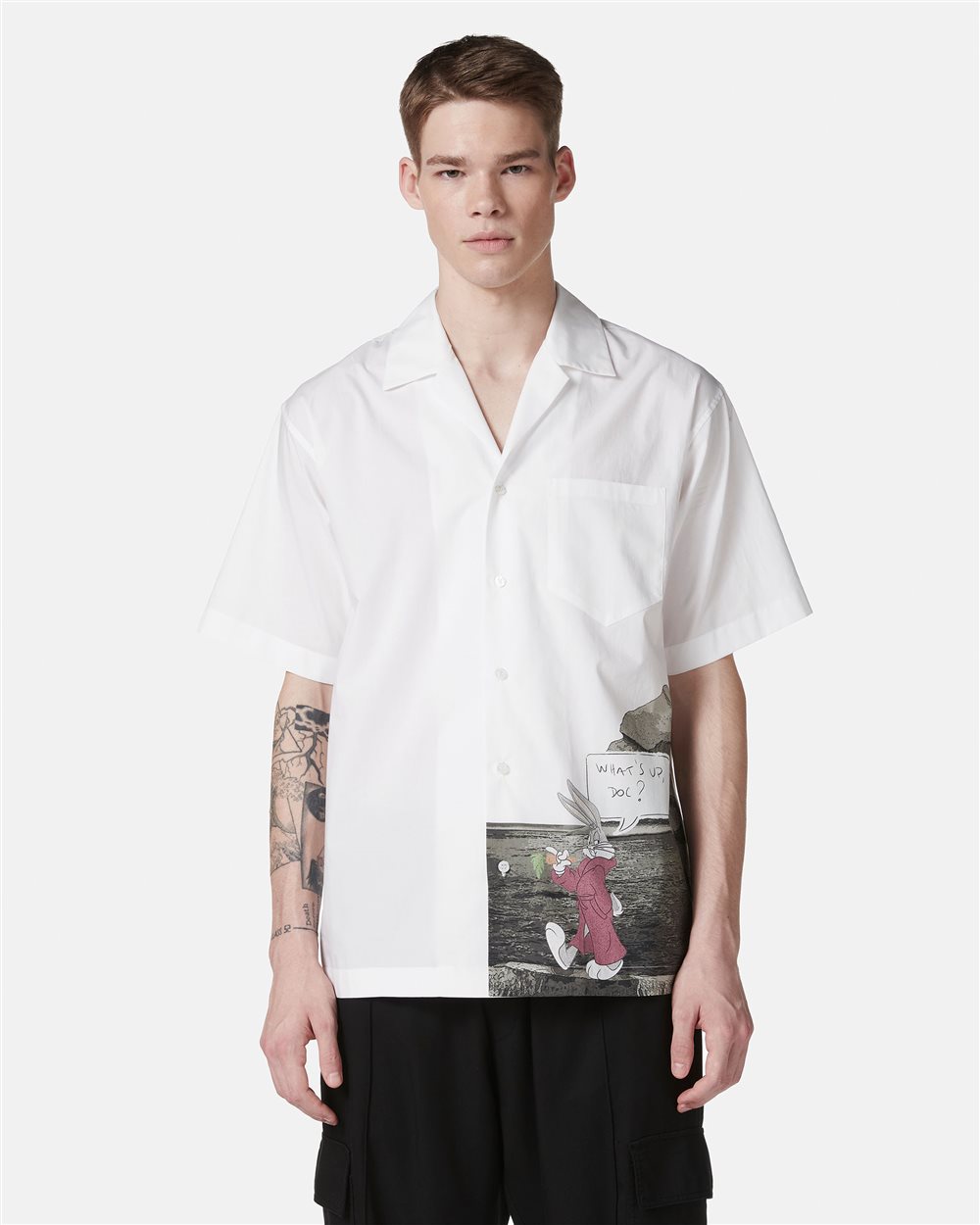 Regular fit short-sleeved bowling shirt - Iceberg - Official Website