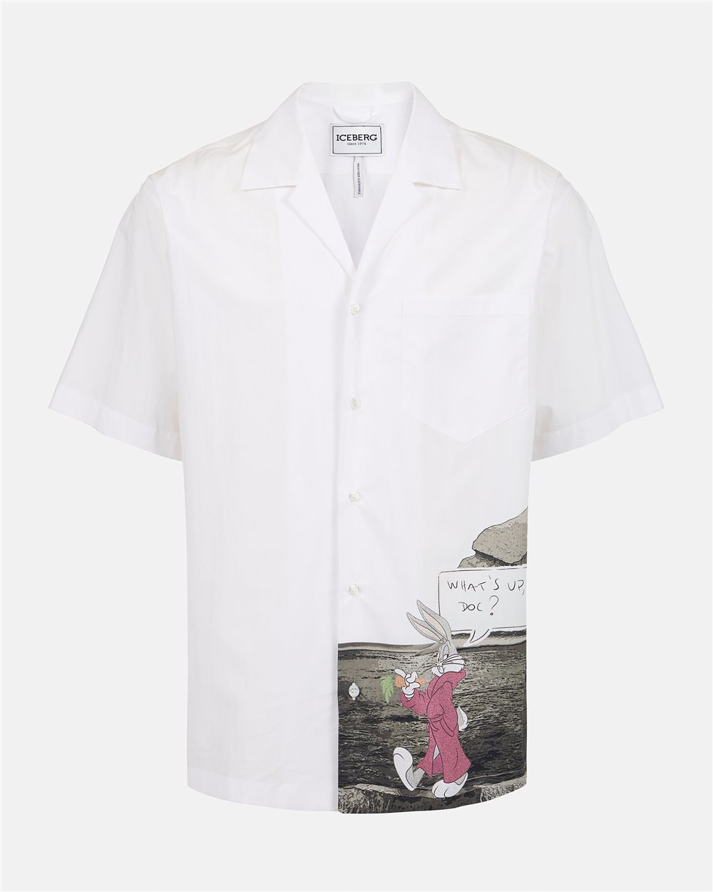Regular fit short-sleeved bowling shirt - Iceberg - Official Website
