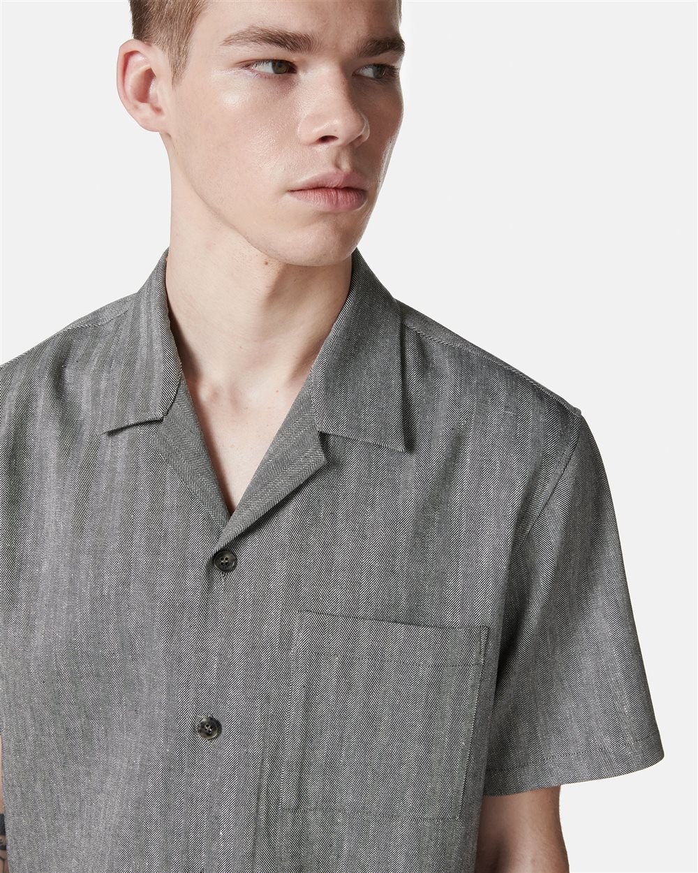 New Fit Black and White Short Sleeve Shirt - Iceberg - Official Website