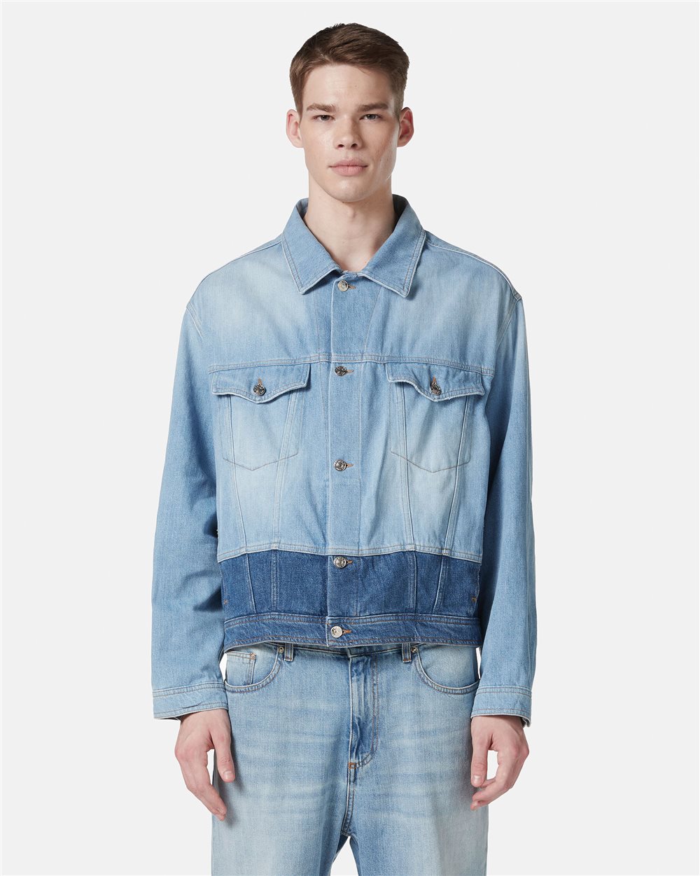Indigo denim jacket regular fit - Iceberg - Official Website