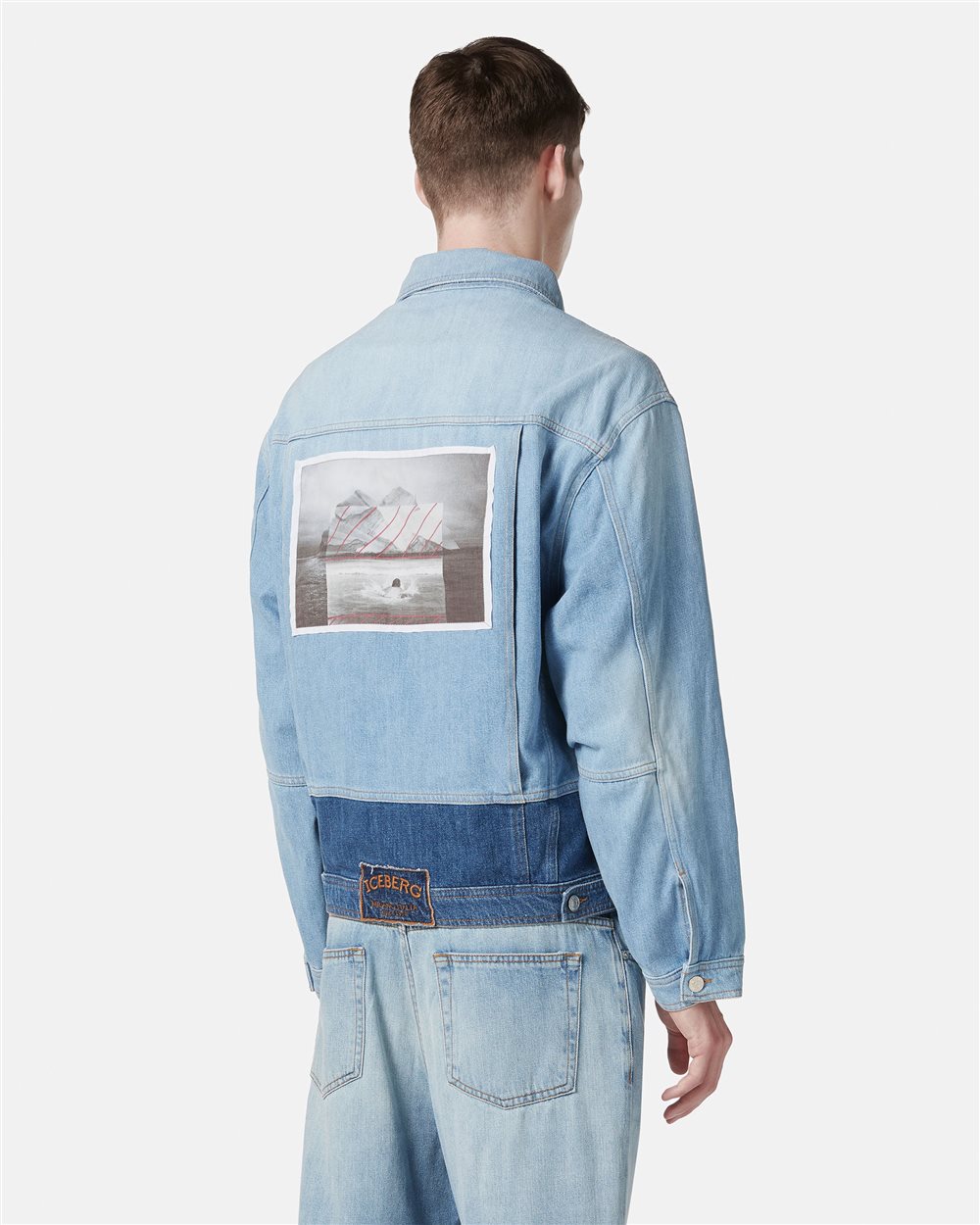 Indigo denim jacket regular fit - Iceberg - Official Website