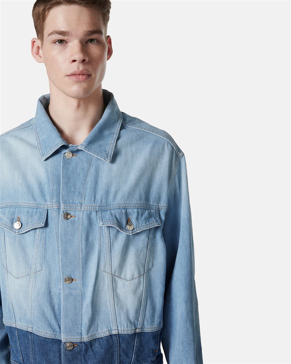 Indigo denim jacket regular fit - Iceberg - Official Website