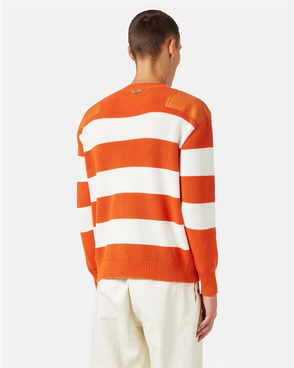 Maglia girocollo a manica lunga a righe orizzontali - Iceberg - Official Website
