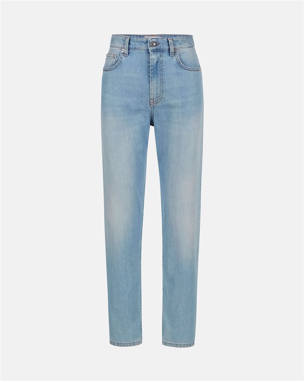 Indigo mom comfort fit 5-pocket denim trousers - Iceberg - Official Website