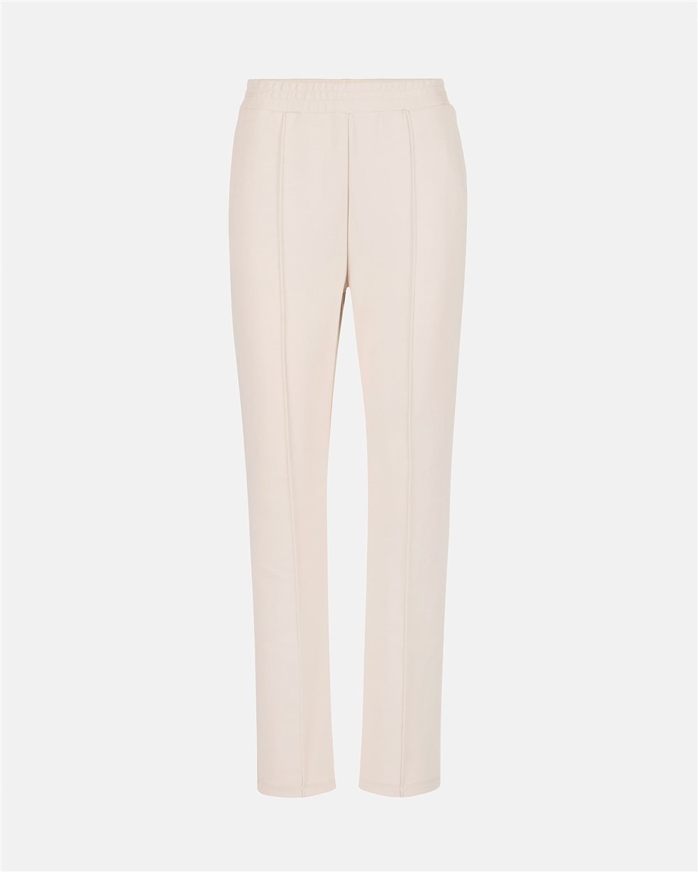 Dust-colored trousers in scuba-effect fleece fabric with iceberg logo - Iceberg - Official Website