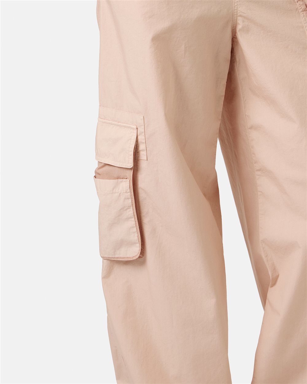 Blush parachute canvas cargo fit trousers - Iceberg - Official Website