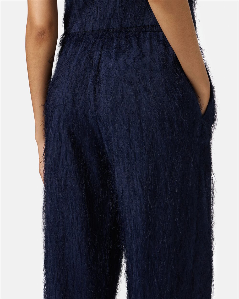 Blue jogging fit trousers with regular drawstring waist - Iceberg - Official Website