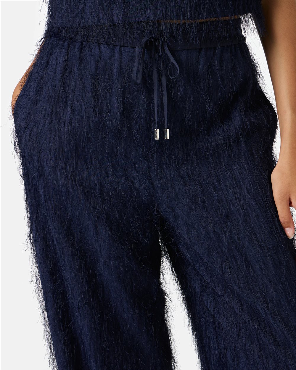 Blue jogging fit trousers with regular drawstring waist - Iceberg - Official Website