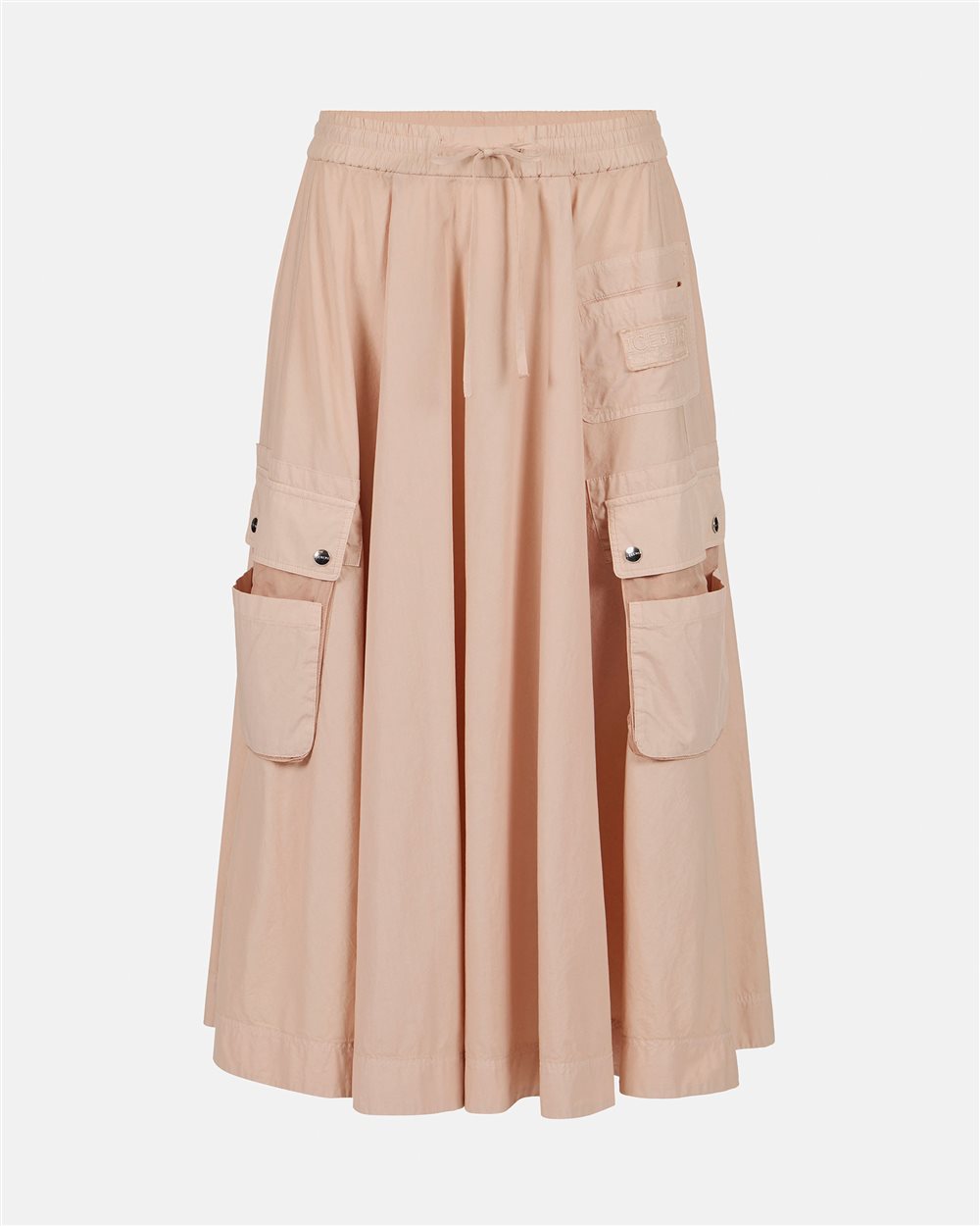 Blush wide skirt with regular waist and pockets - Iceberg - Official Website