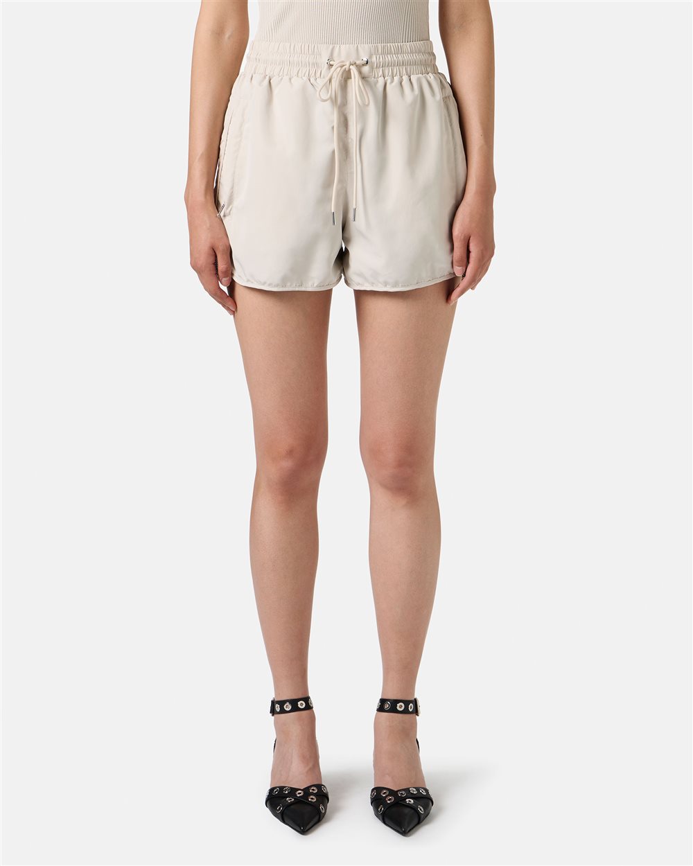 Active Shorts in technical nylon lined in powder-colored mesh - Iceberg - Official Website