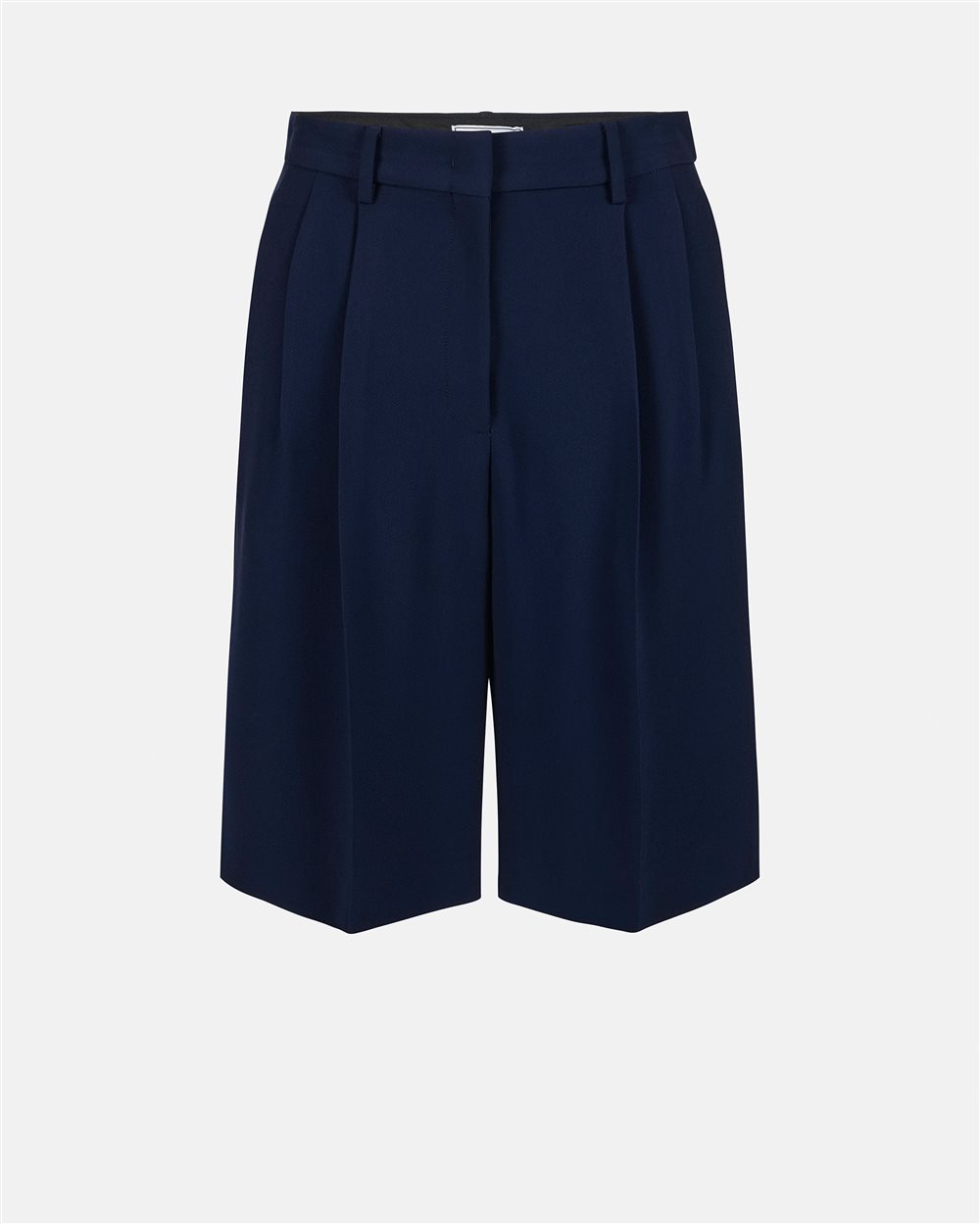 Regular fit blue bermuda shorts with tailored details and Iceberg logo - Iceberg - Official Website