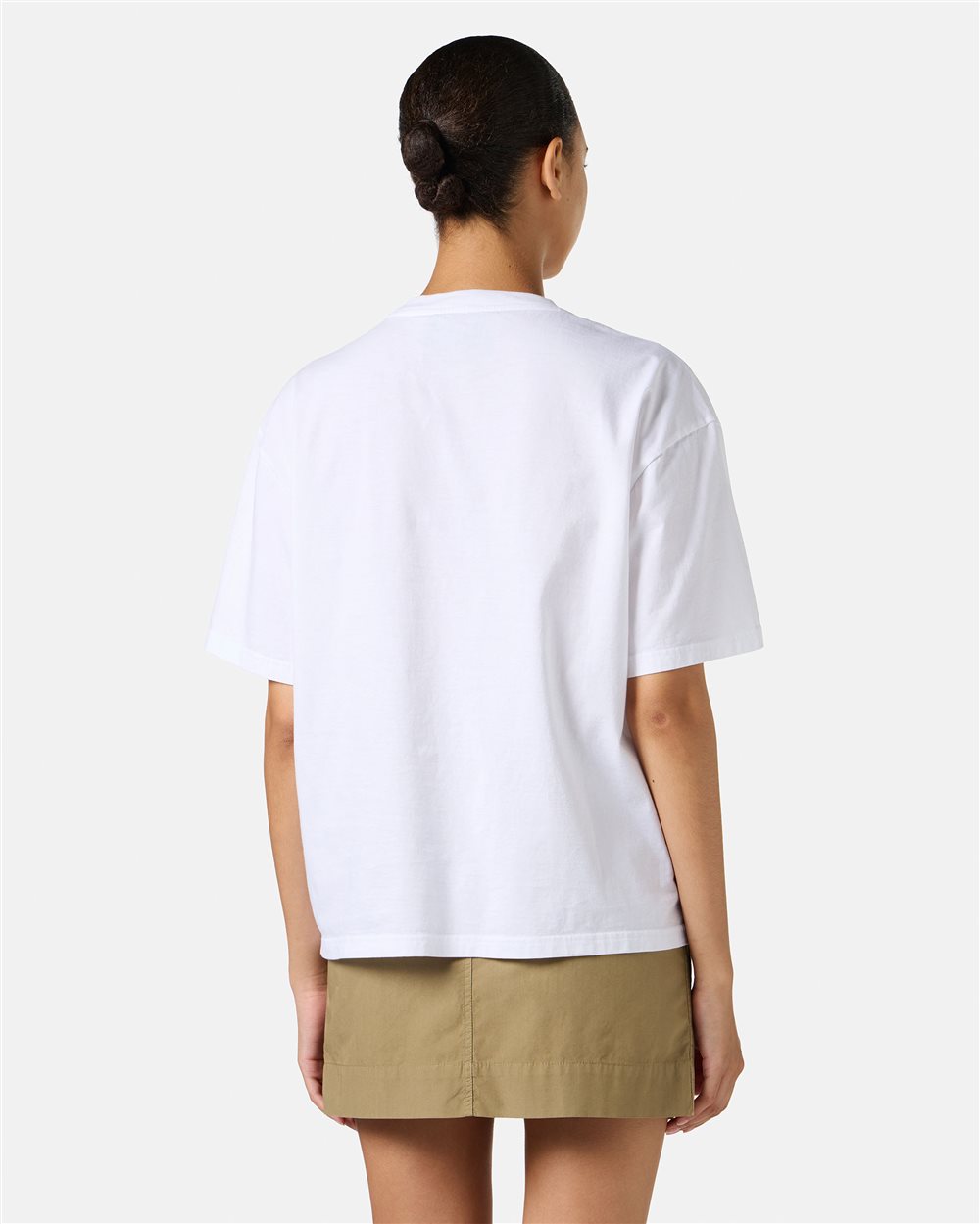 T-shirt bianca in cotone con mix di stampe e patch di Spongebob - Iceberg - Official Website