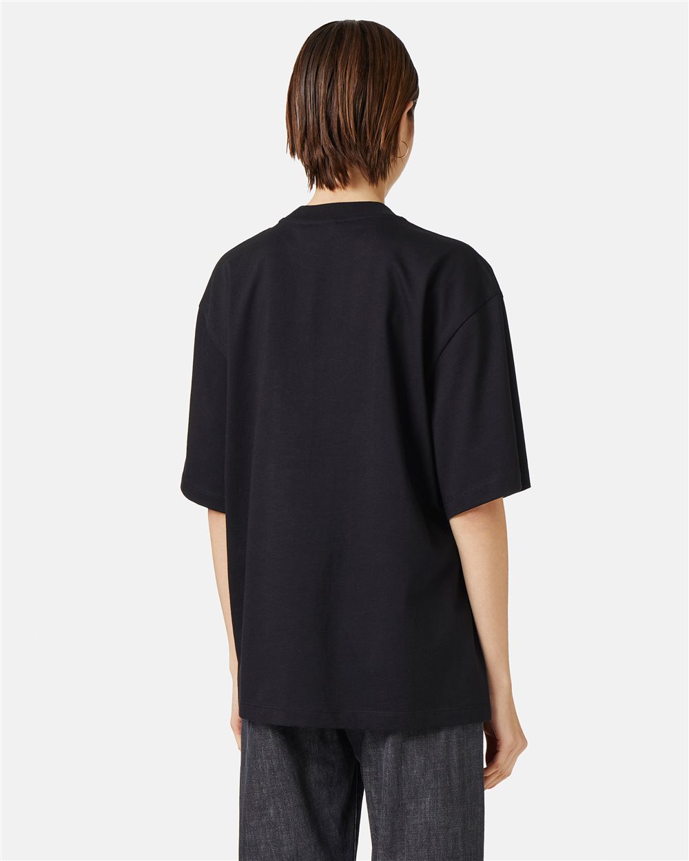 Black cotton jersey T-shirt with Iceberg Bear print - Iceberg - Official Website