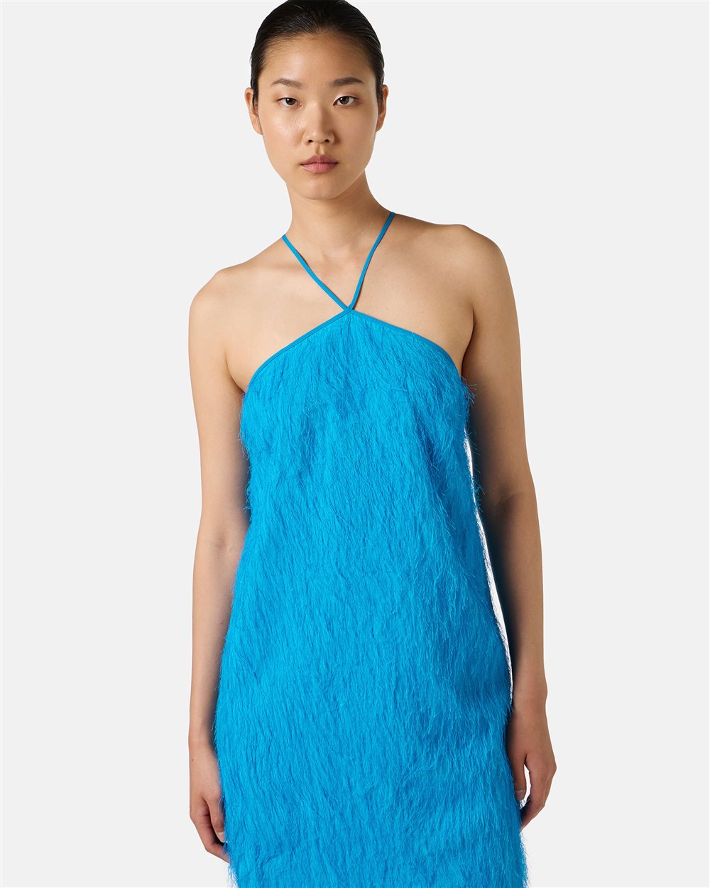 Cobalto-colored dress regular fit - Iceberg - Official Website