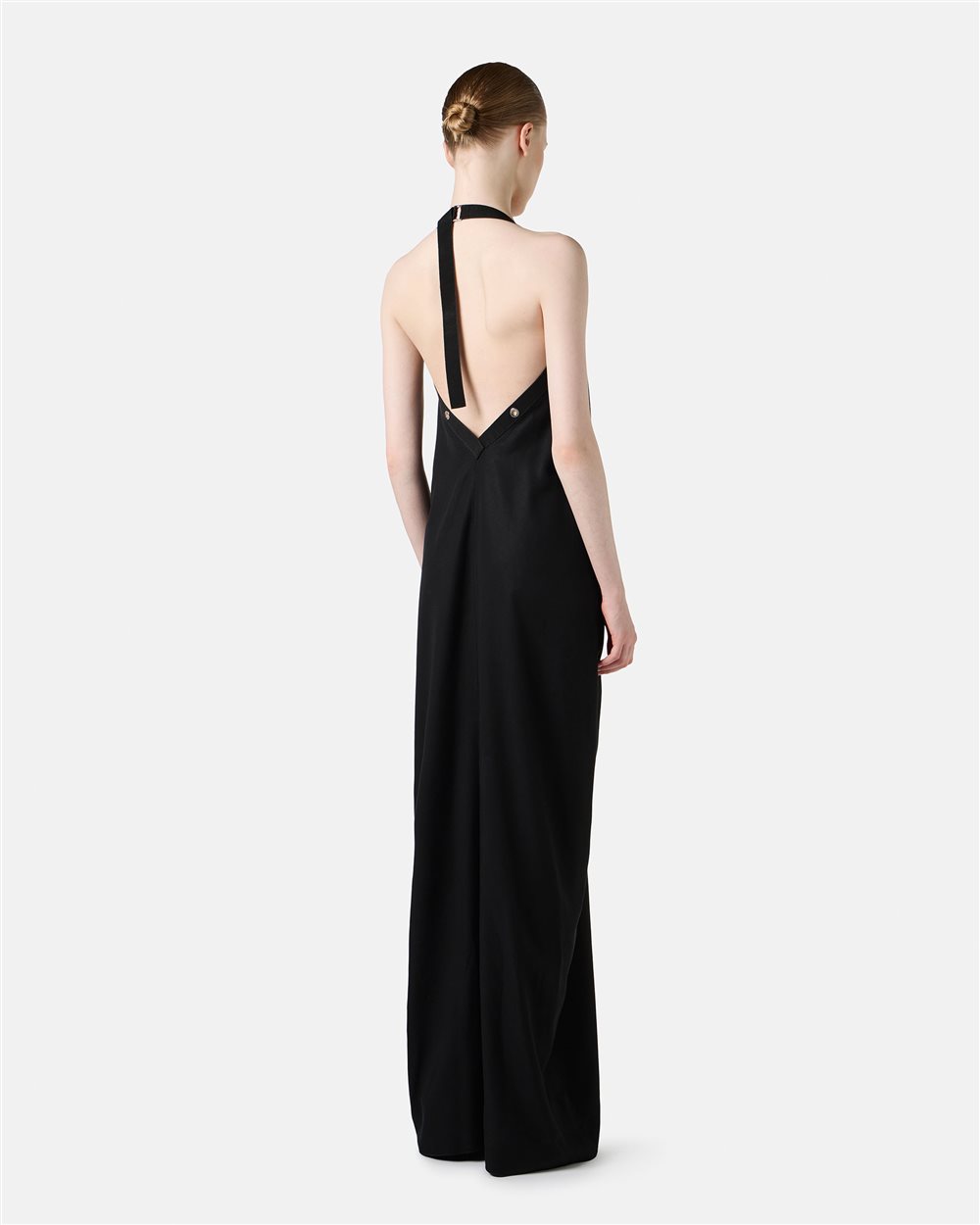 Black dress in a voluminous new fit featuring Tencel fabric - Iceberg - Official Website