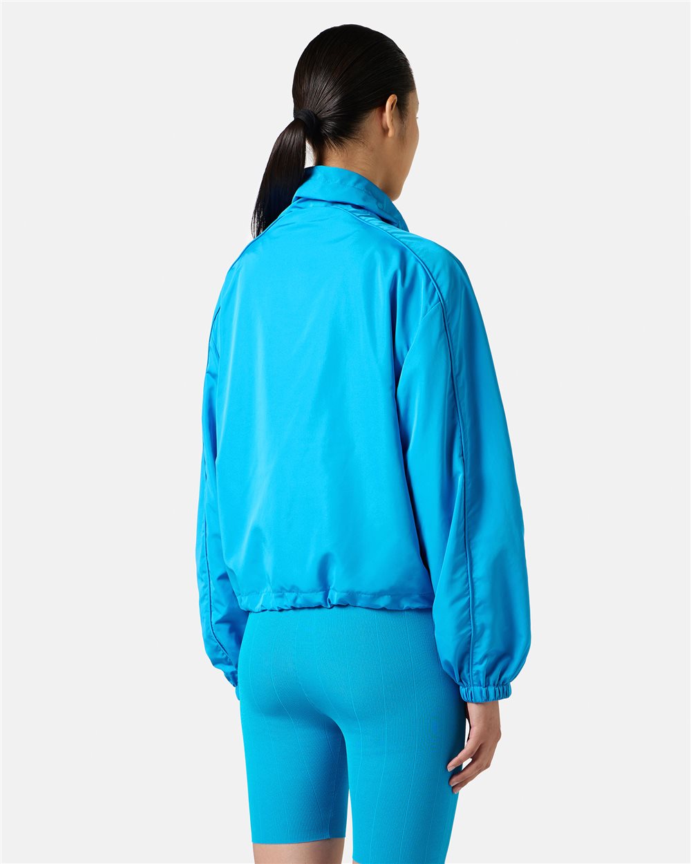 Giubbotto color cobalto in tessuto nylon active con rete interna - Iceberg - Official Website