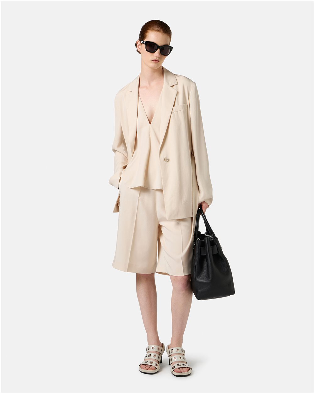 Powder-colored top new fit in fluid Tencel - Iceberg - Official Website