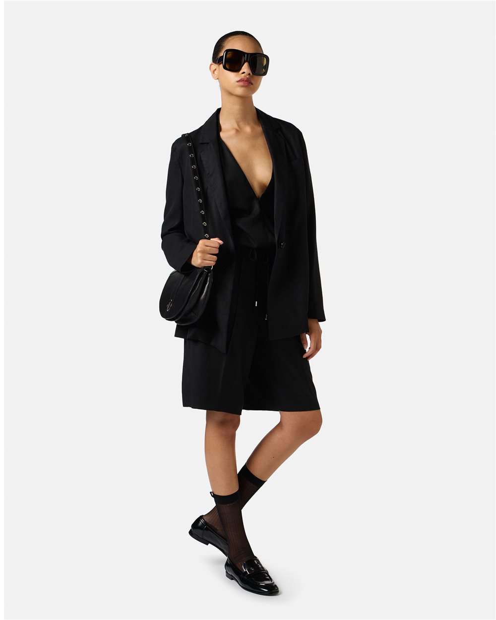 Black top new fit in fluid Tencel - Iceberg - Official Website