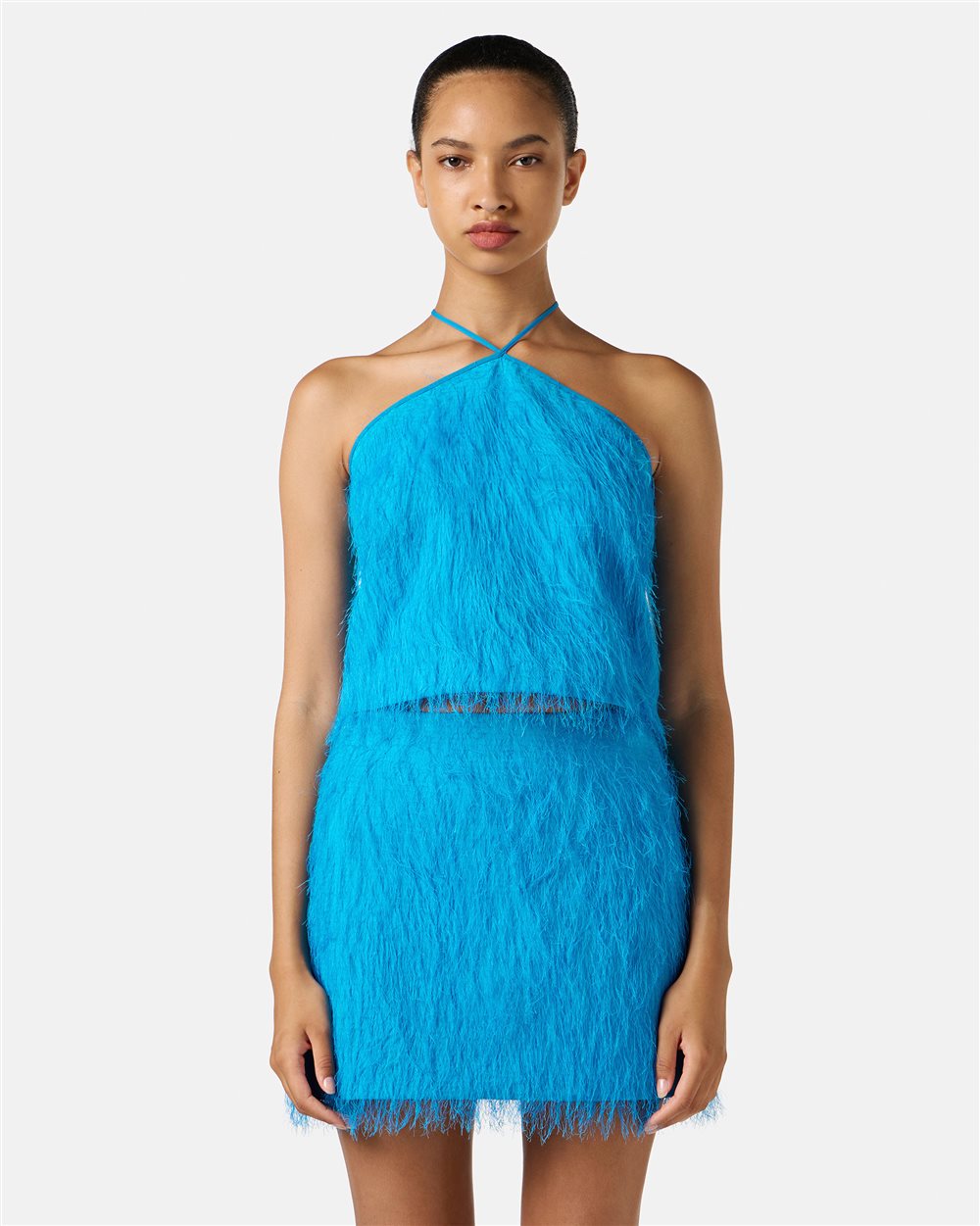 Top cobalto regular fit in viscosa fluff - Iceberg - Official Website