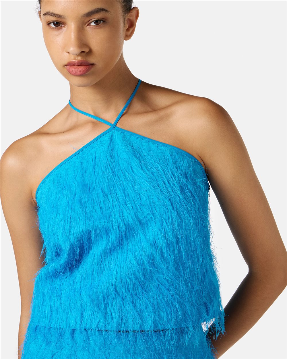 Top cobalto regular fit in viscosa fluff - Iceberg - Official Website