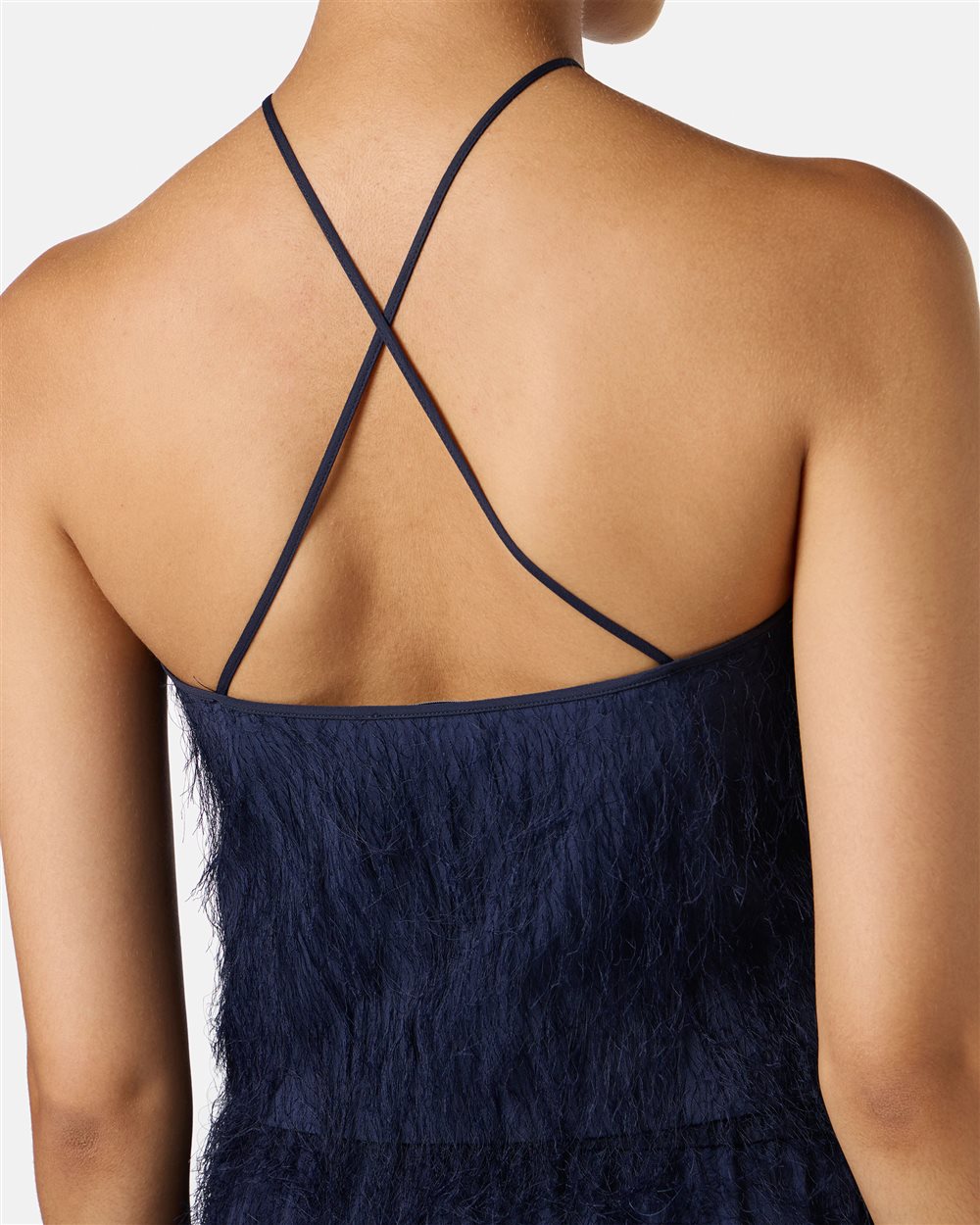 Blue regular fit fluff viscose top - Iceberg - Official Website