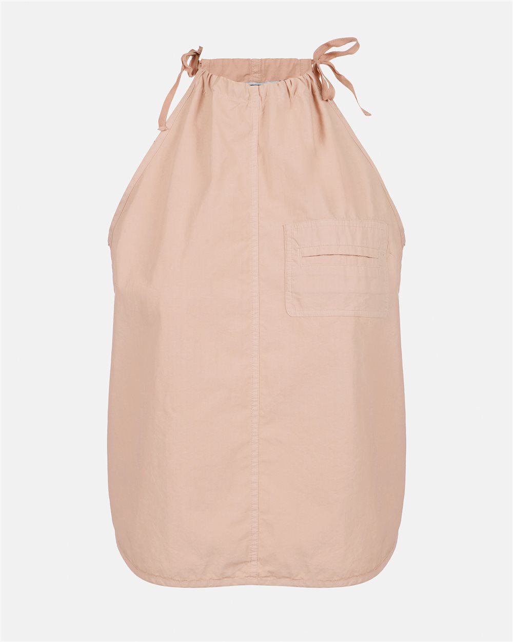 Regular fit top in cotton parachute canvas in blush - Iceberg - Official Website
