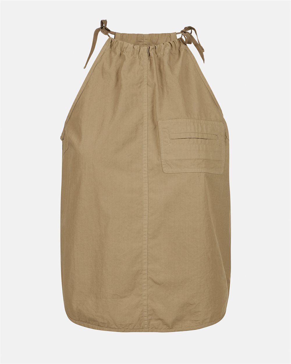 Top regular fit in tela paracadute di cotone color fango - Iceberg - Official Website