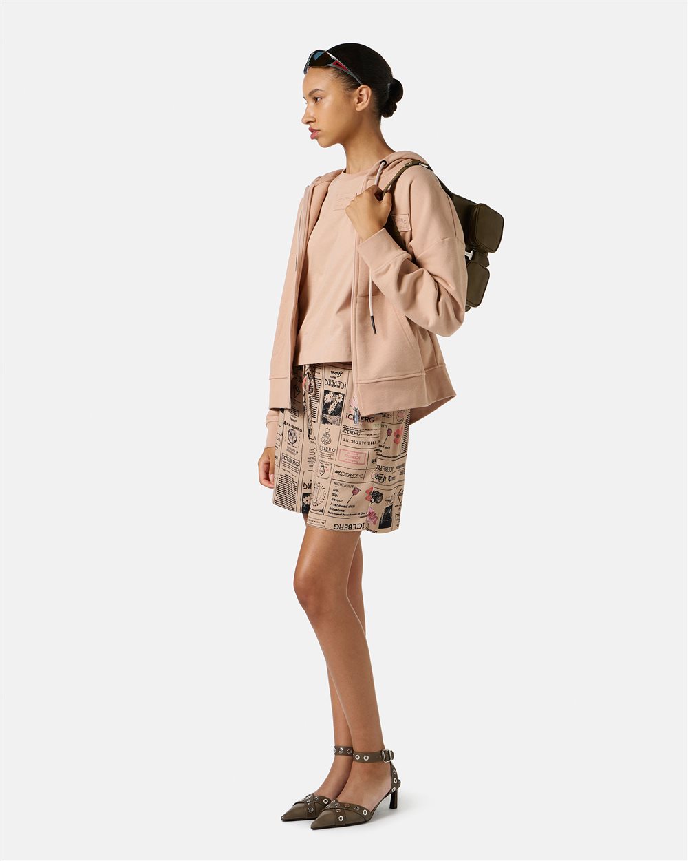 Blush fixed jersey top, cropped fit - Iceberg - Official Website