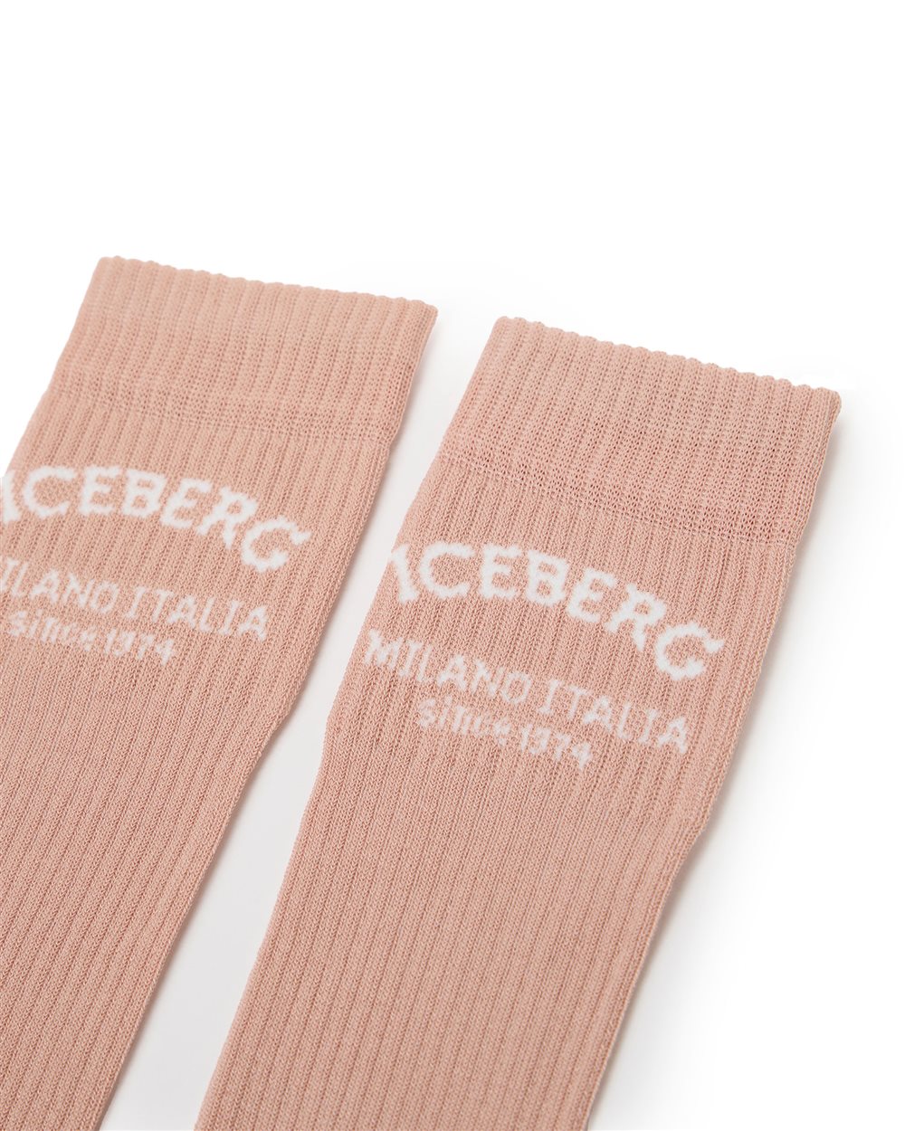 Blush sock with jacquard Iceberg Milano Italia logo - Iceberg - Official Website