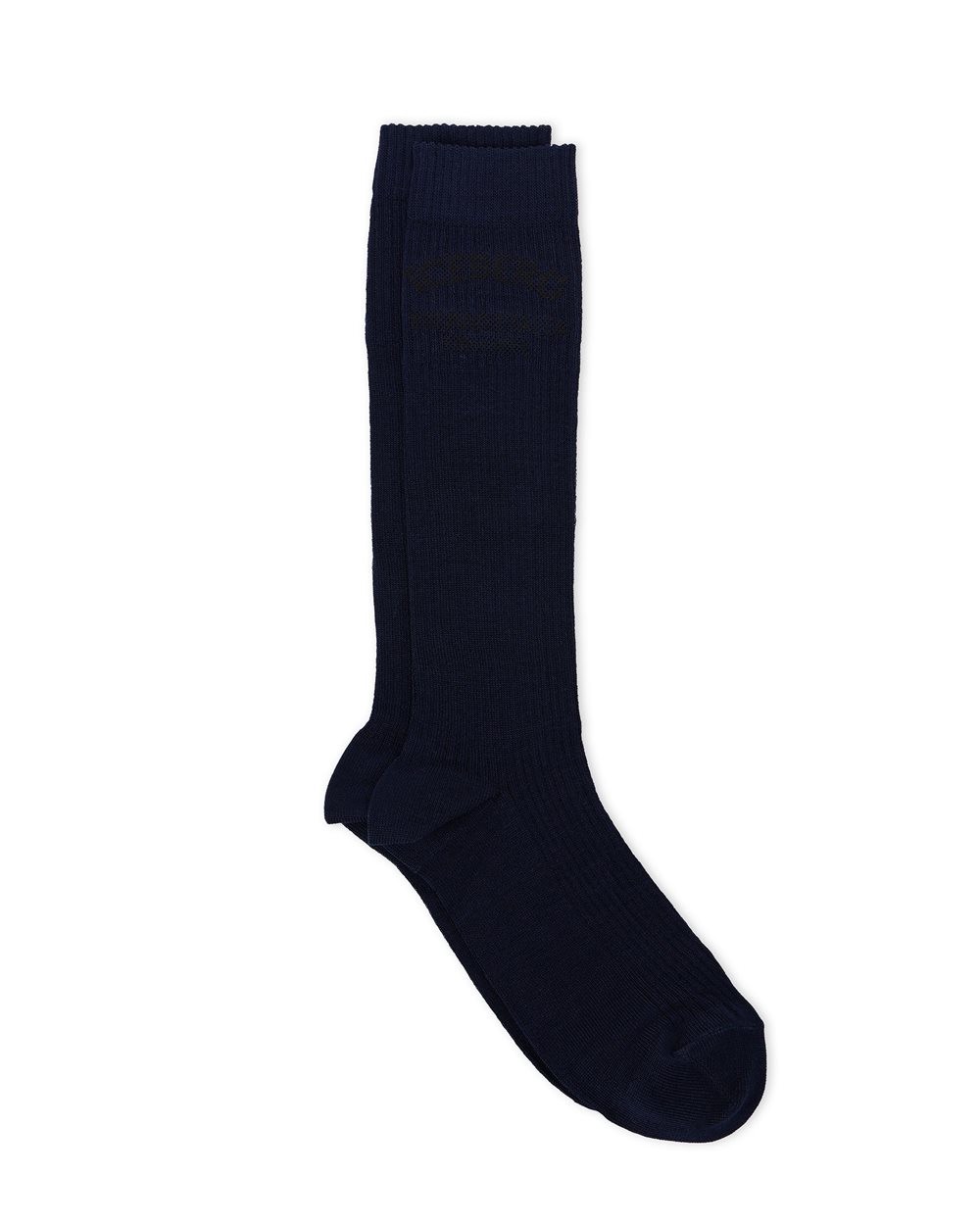 Blue sock with jacquard Iceberg Milano Italia logo - Iceberg - Official Website
