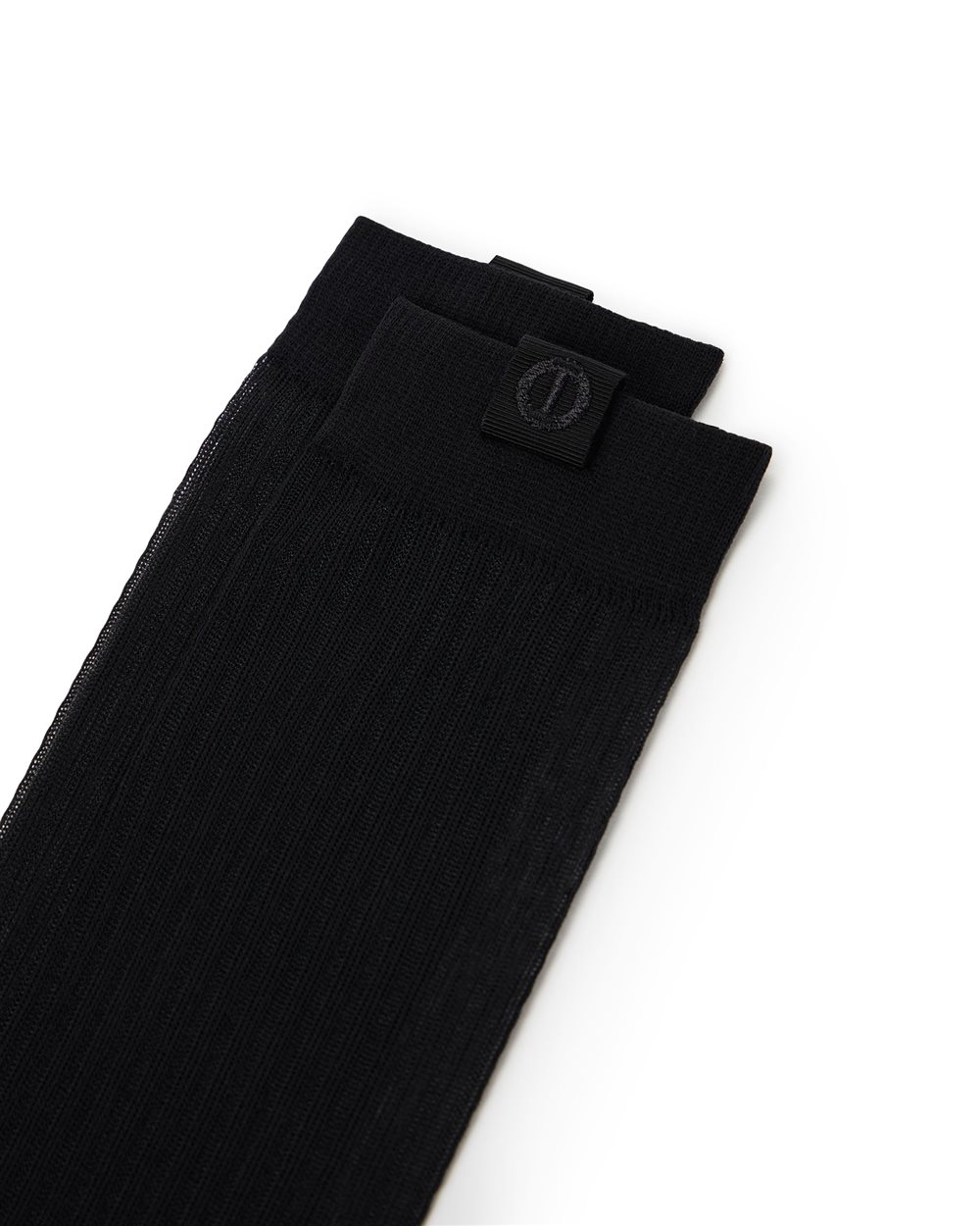 Black bow tie sock with embroidered Iceberg logo monogram - Iceberg - Official Website