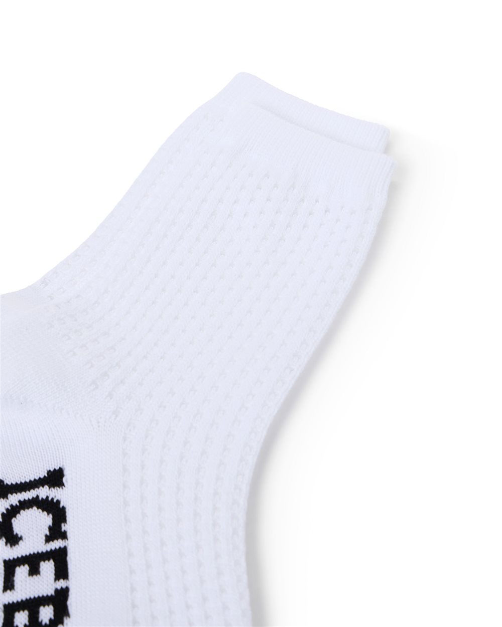 White perforated socks with contrasting jacquard logo - Iceberg - Official Website