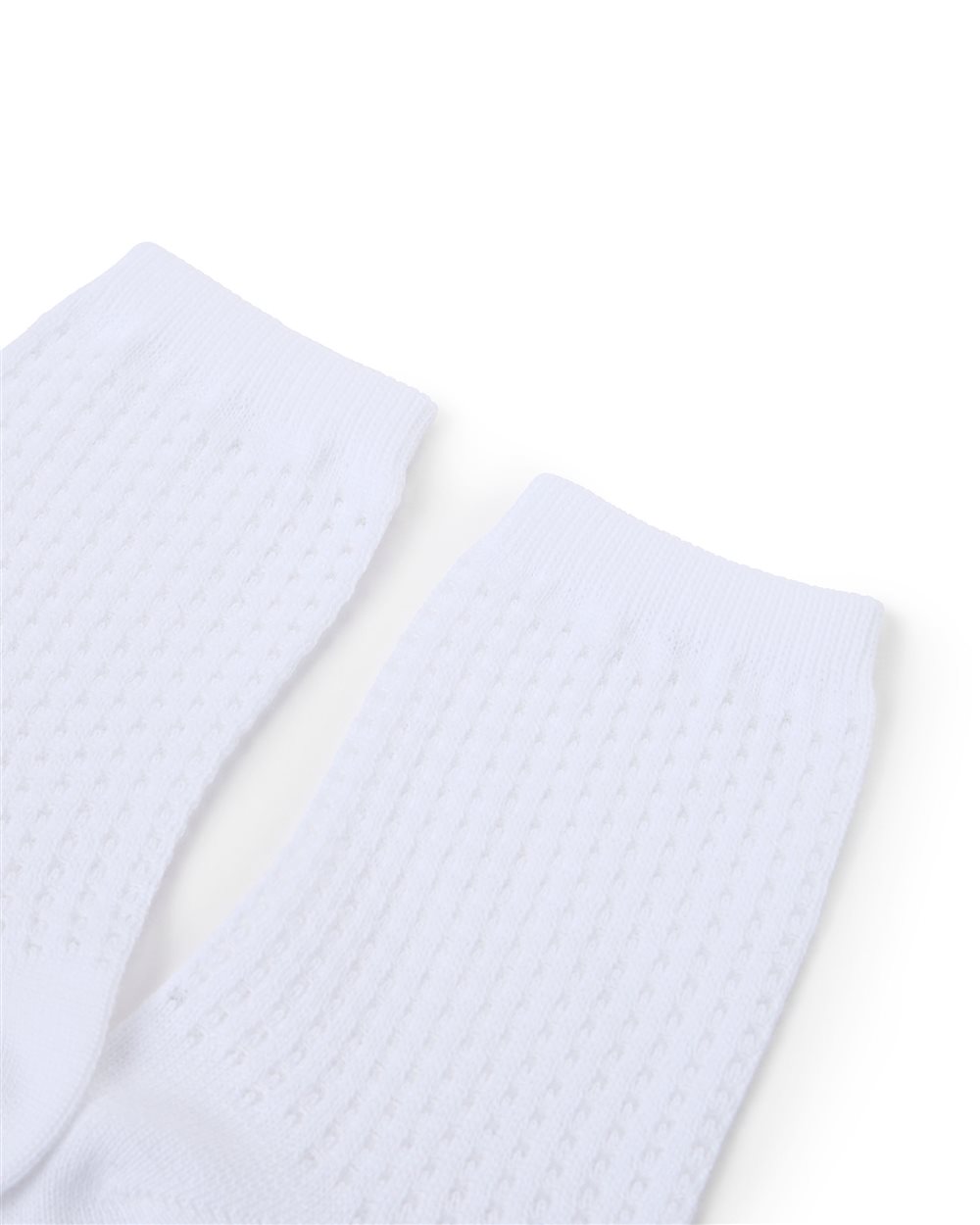 White perforated socks with contrasting jacquard logo - Iceberg - Official Website